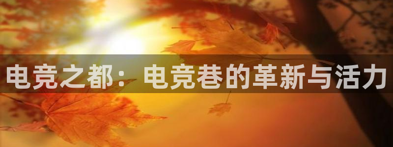 uwin电竞：电竞之都：电竞巷的革新与活力