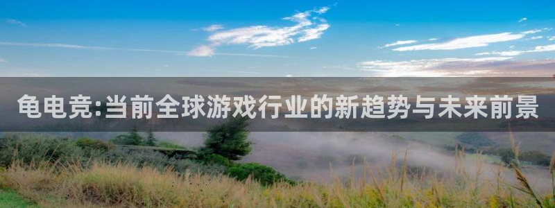 uwin电竞平台：龟电竞:当前全球游戏行业的新趋势与未来前景